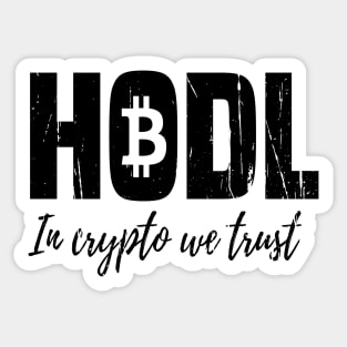 BTC HODL Sticker